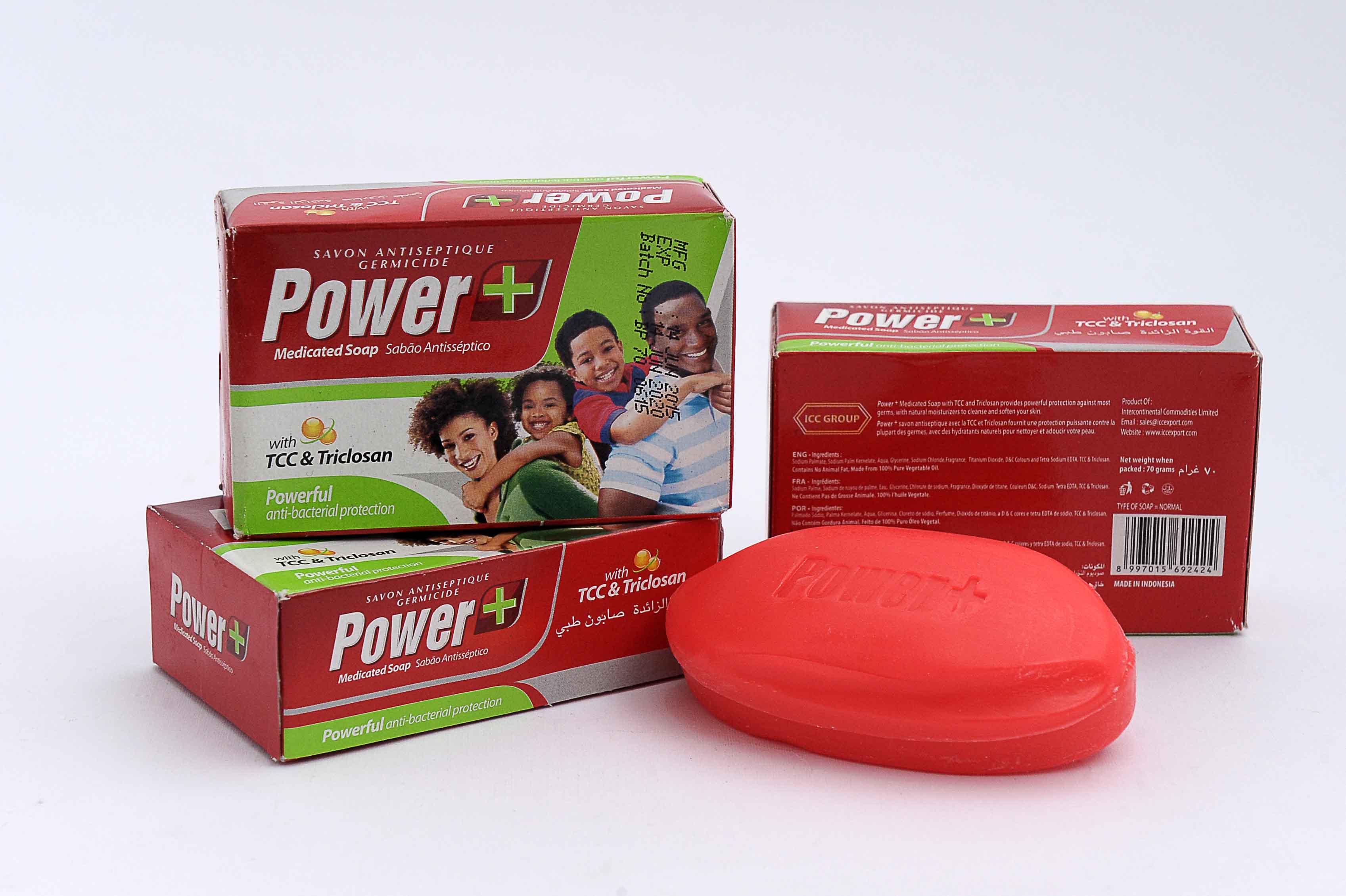 Power+ Medicated Soap 70 gram (Box Packing)